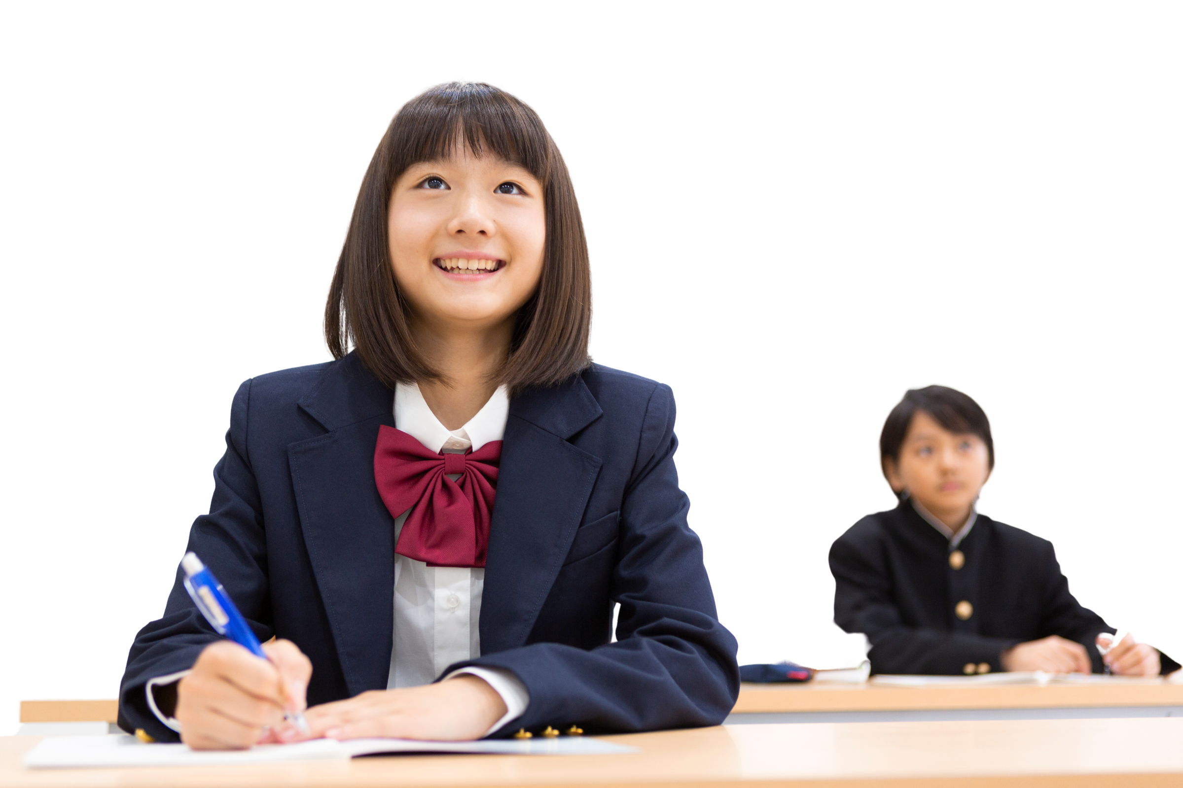 ノートを使って学習する生徒のイメージ